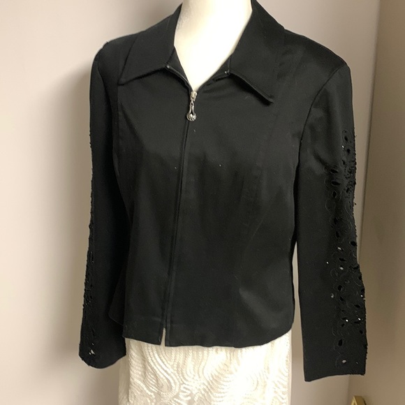 Joseph Ripkoff  Black Jacket size 14 - Picture 1 of 10